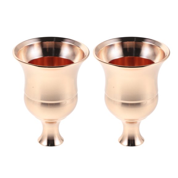 ETEREAUTY Set of 2 Elegant Metal Candlestick Holders for Dining and Coffee Tables, Simple Decor