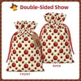 thumbnail image 2 of KLL Fruit Apples for Christmas Gift Bag,Holiday Bags for Gifts Christmas Bags & Drawstring Gift Pouch Reusable Holiday Gift Bags & Party Favor Bags (1 PCS)-, 2 of 9