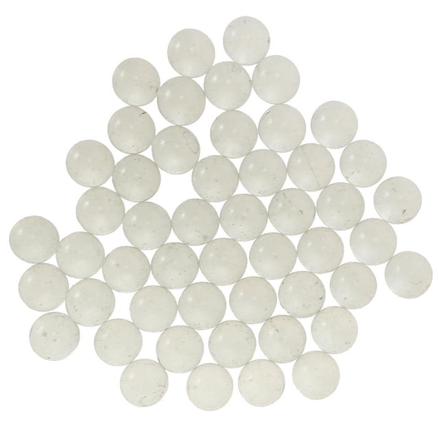 Juego de 50 de Vidrio Transparente a Granel 19 mm perfke Juguete de canicas para niños