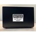 thumbnail image 3 of 5in x 3.5in Notice You May Look But Do Not Touch Sticker Vinyl Sign Decal, 3 of 8