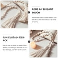 thumbnail image 5 of WASHWEPE Cotton Curtain Holdbacks Modern Design for Homeowners 1Pcs, 5 of 8