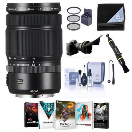 UPC: 0192223148550 | GF 45-100mm F4 R LM WR Lens  Bundle with Flex Lens Shade  82mm Filter Kit  LensPen Lens Cleaner  Lens Wrap  Lens Cap Tether  Cleaning Kit  PC Software Kit