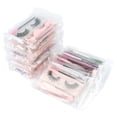 thumbnail image 4 of 3D false eyelashes natural thick combination set tweezers + disposable eyelash brush-Pink card-style-#101, 4 of 6
