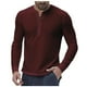 thumbnail image 2 of Seeotter Mens Casual Cotton Striped Slim Fit Long Sleeve Collared T Shirt Shirts, 2 of 3