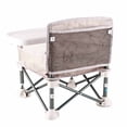 thumbnail image 4 of Silla de merienda para bebés BuyWeekMX Silla de comedor plegable de aluminio, 4 of 9
