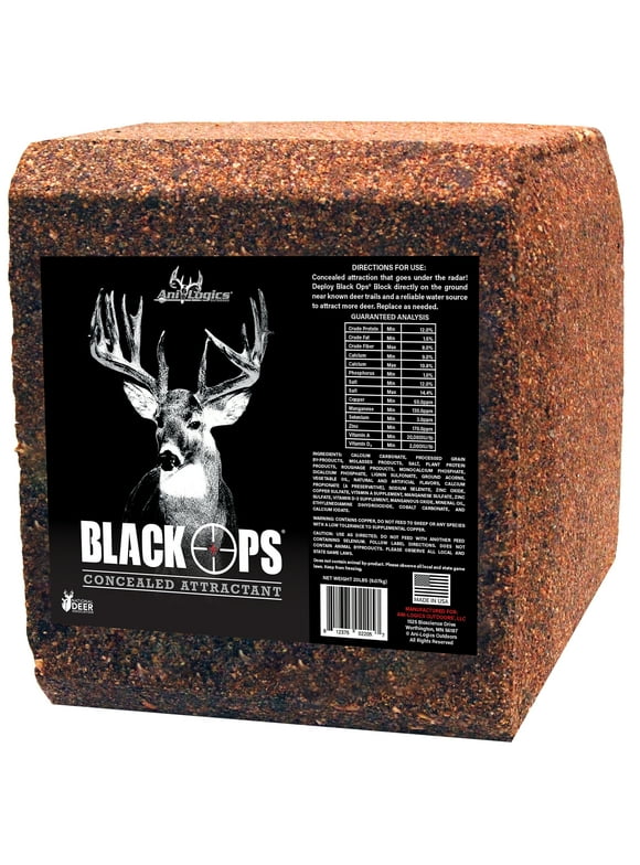 Ani-Logics Outdoors Black Ops Deer Feed Attractant 25 lb Block