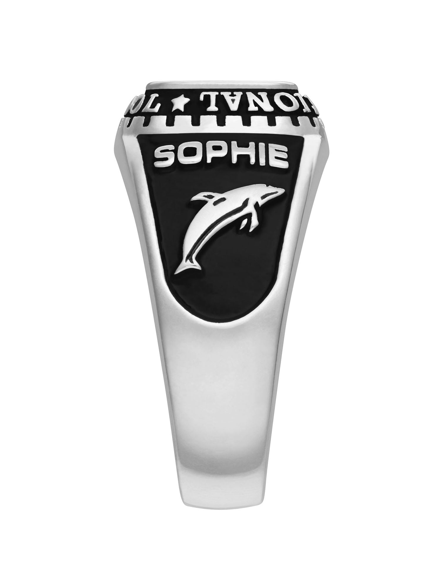Order Now for 2025 Graduation, Freestyle Women's Celebrium Classic Checkerboard Birthstone Class Ring, Personalized, High School or College