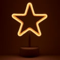 thumbnail image 4 of Amped  Co Star LED Light - 7""x5"" Neon Desk Sign, Battery Operated Christmas Mini Sign, 4 of 6