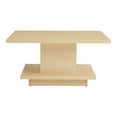 thumbnail image 4 of Furniture of America Aura Storage Wood Light Maple Coffee Table, 4 of 11