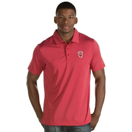 - Indiana Hoosiers Antigua Quest Stripe Jersey Polo - Crimson