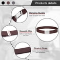 thumbnail image 2 of serony 1 Ensemble Design Simple Ceinture Élastique pour Enfants Garçons Boucle Réglable Ceinture Extensible Réutilisable Lavable Jeans Accessoires Vêtements Noir+café+gris, 2 of 9