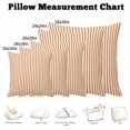 thumbnail image 5 of Throw Pillow Covers, Thin Orange Striped 24x24 Pillow Covers for Couch/Sofa/Bed, Farmhouse Modern Stripes Decorative Square Linen Cushion Pillowcase for Home Decor, 5 of 9