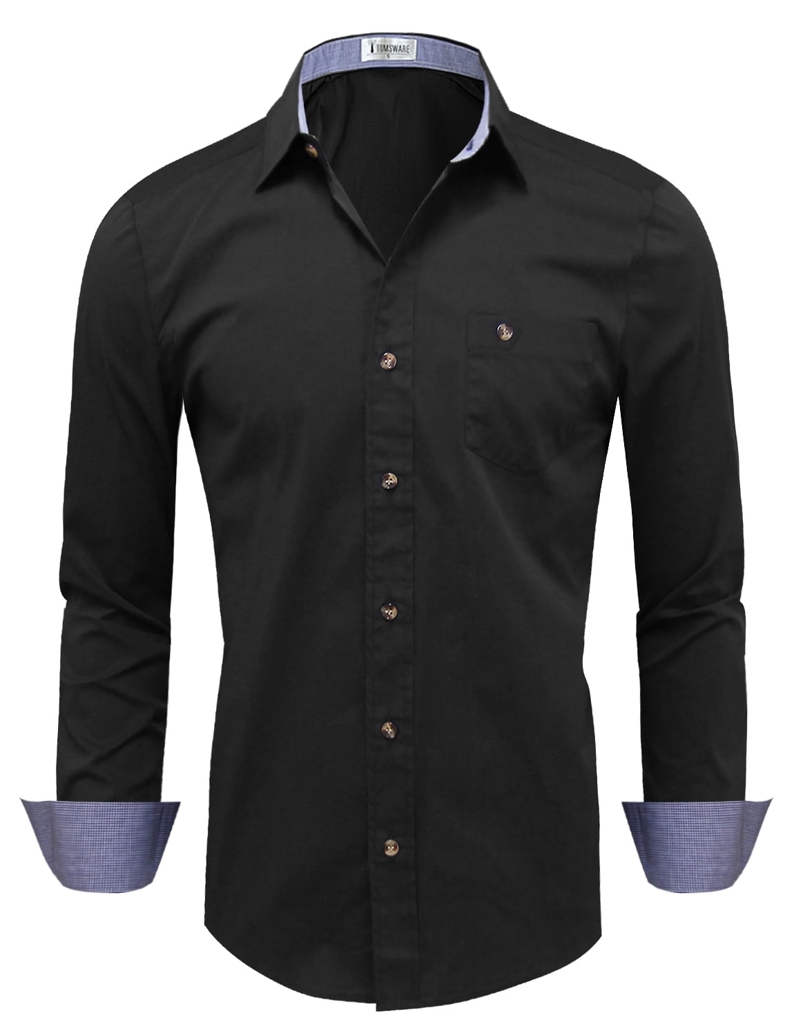 walmart mens long sleeve dress shirts