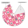 thumbnail image 2 of Rocae Pink Christmas Cheer for Christmas Tree Skirt with Pom Pom Trim for Holiday Party for Holiday Home Decor Indoor Outdoor-36", 2 of 7
