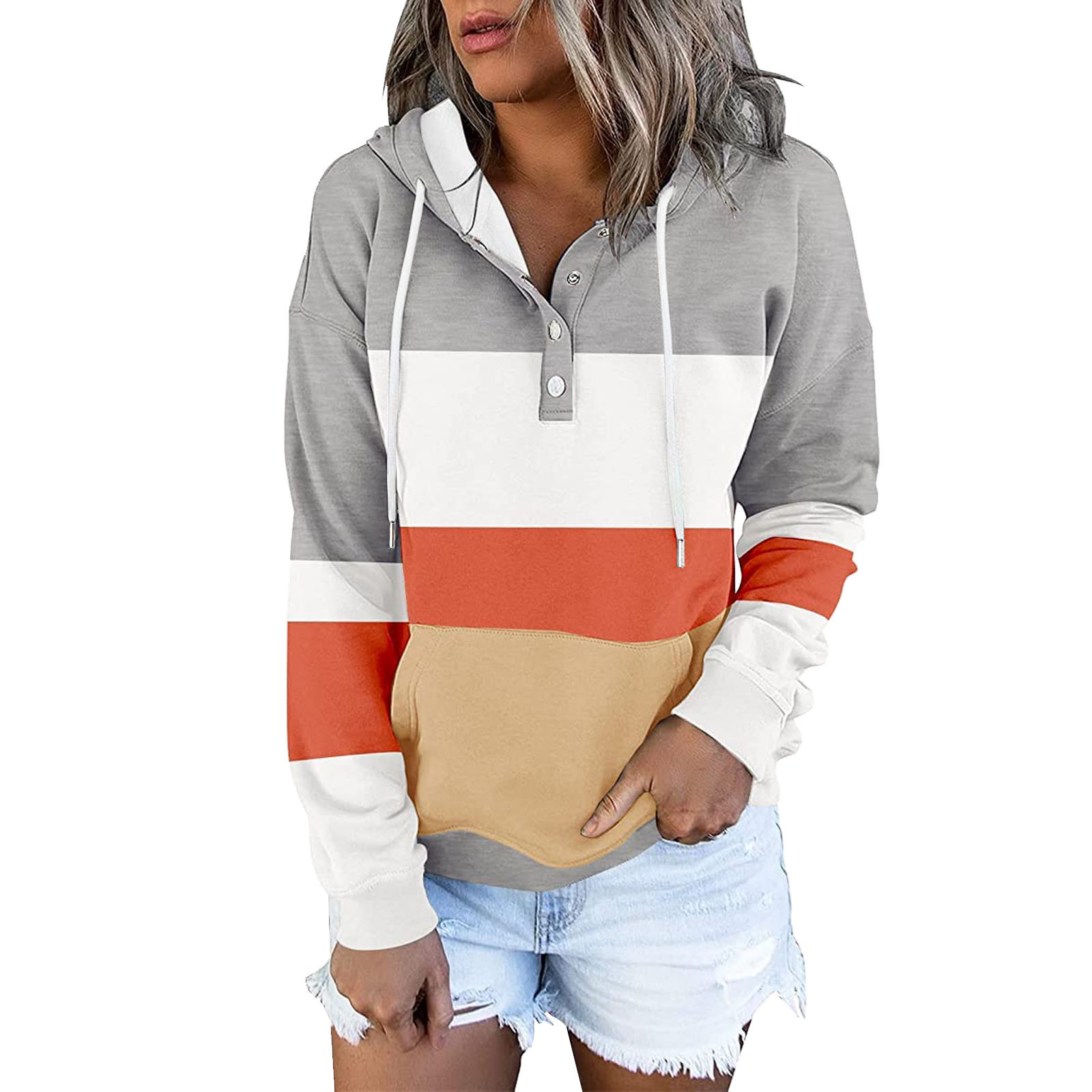 Aayomet Womens Hoodies Pullover Womens Mama Sweatshirt Mom Life Zip Up  Pullover Funny Leopard Graphic Tee High Collar Quarter 1/4 Zip Coat,Orange  XL - Walmart.com