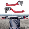 thumbnail image 4 of Par Moto Embrague Freno Palancas Regulables Plegables Rojo, 4 of 6