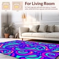 thumbnail image 2 of ODIKA 4'x6' Machine Washable Non-Slip Area Rug, Borealis Swirl High Traffic Rug, Pink, 302221, 2 of 7