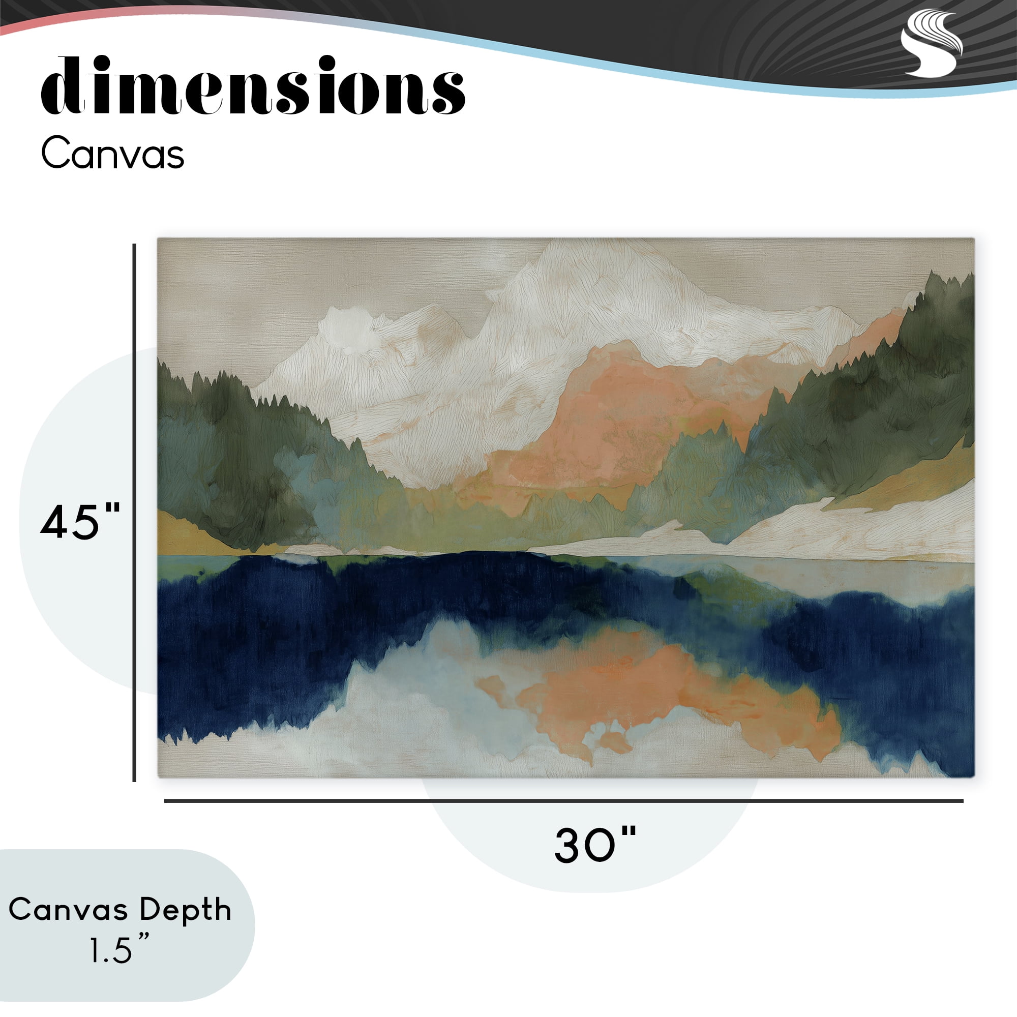 Stupell Industries Alpine Autumn Lake Reflection Canvas Wall Art, design by Chromatic Storm Studio