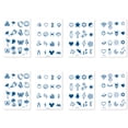 thumbnail image 1 of Mini pegatinas temporales falsas para tatuajes en los dedos: tatuajes de diseño pequeño y simple, tatuaje temporal de 8 hojas, 1 of 6