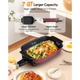 thumbnail image 4 of Electric Skillet Nuwave Medley XL 7qt Nonstick Ceramic, 4 of 8