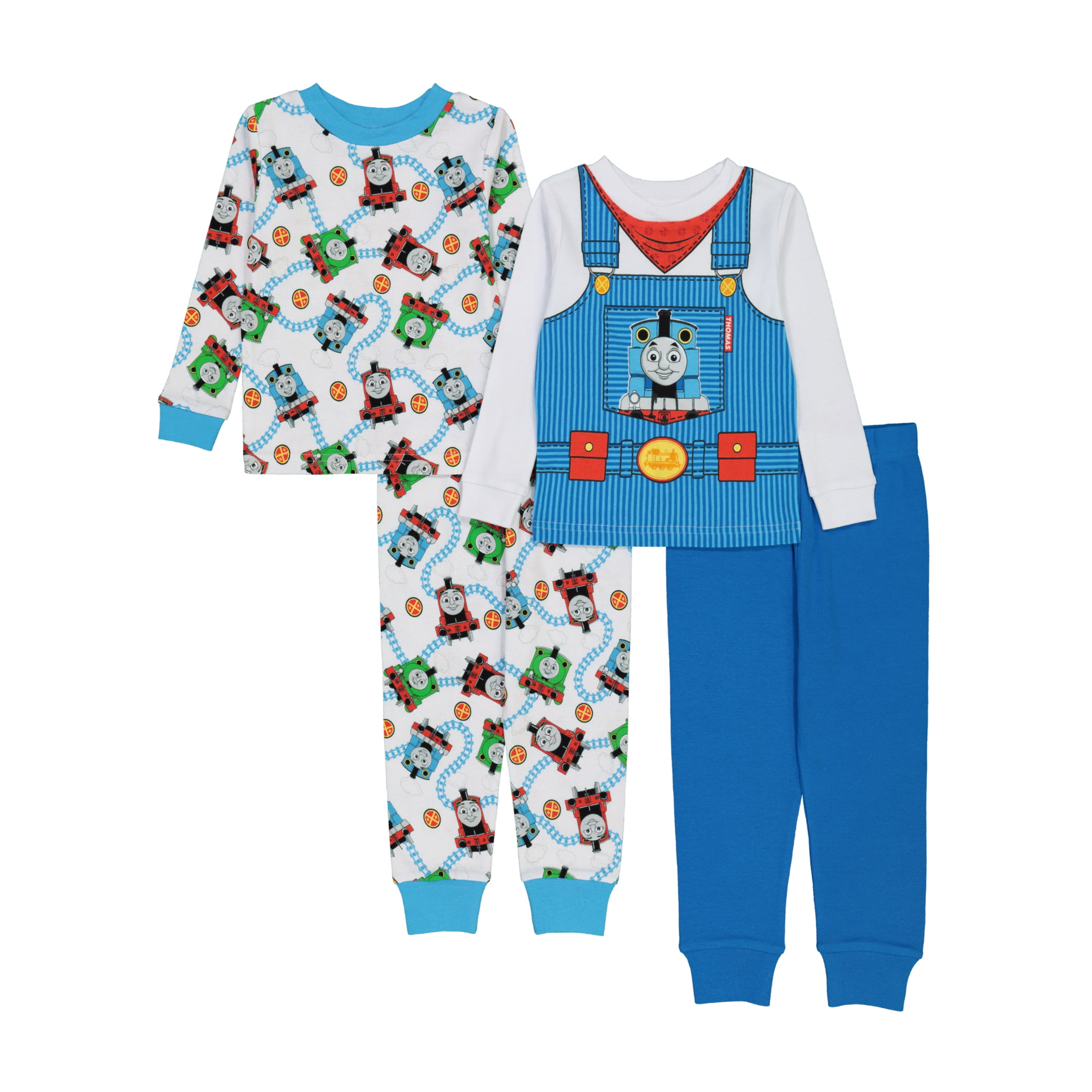 Toddler Boy's Girl's THOMAS THE TRAIN 3T 4T 5T Holiday ROBE Pajama Cover PJS 