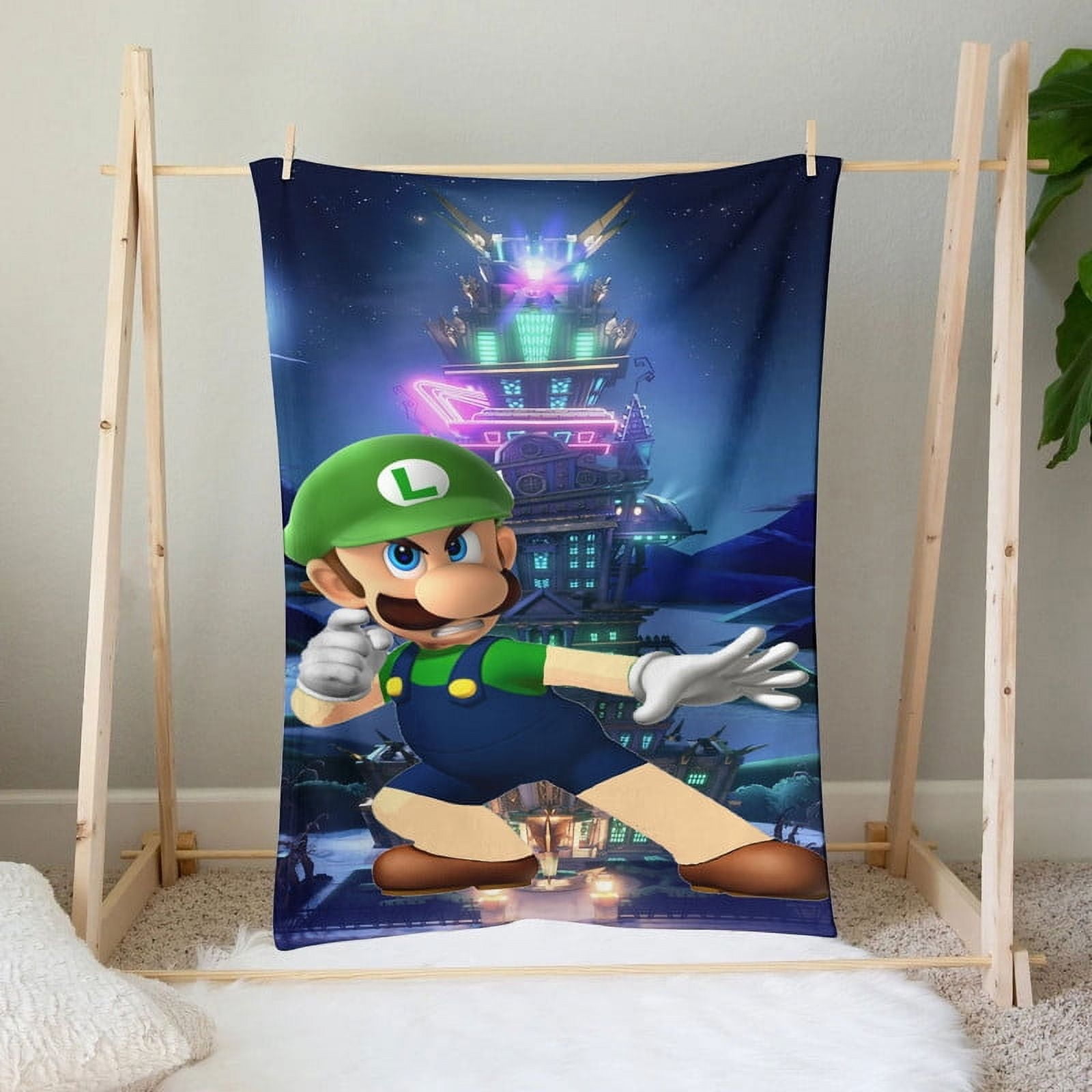 luigis mansion Throw Blanket Gifts for Fans Lover Girls Boys Women Present Hoodie Him Bed 30"x40"