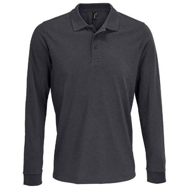 SOLS Adult Prime Pique Long-Sleeved Polo Shirt