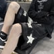 thumbnail image 5 of Pantalones cortos de baloncesto americanos, pantalones de calle de moda de verano para hombre, pantalones deportivos casuales por encima de la rodilla con estrellas y seis, 5 of 5