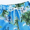 thumbnail image 6 of Uccdo 2-14T Kids Boys Hawaiian Outfits Coconut Tree Printed Button Down Shirt Tops + Shorts Beachwear 2Pcs Toddler Teens Summer Holiday Clothes Set, 6 of 8