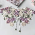 thumbnail image 2 of Visland Fake Collar Top Embroidery Flower Pattern Adjustable Lace-up Doll Neck Removable Detachable Half-shirt Collar, 2 of 8