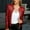 Red, variant on GaThRRgYP Tops for Women Trendy,Women Blouses Summer Short Sleeve Tops,Fashion Women Open Front Sequin Jacket Long Sleeve Short Blazer Casual Coat Tops
