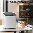 thumbnail image 3 of Costway Ice Maker Machine 2.2 L Water Tank 27 lbs Capacity Automatic Ice Maker, White, 3 of 9