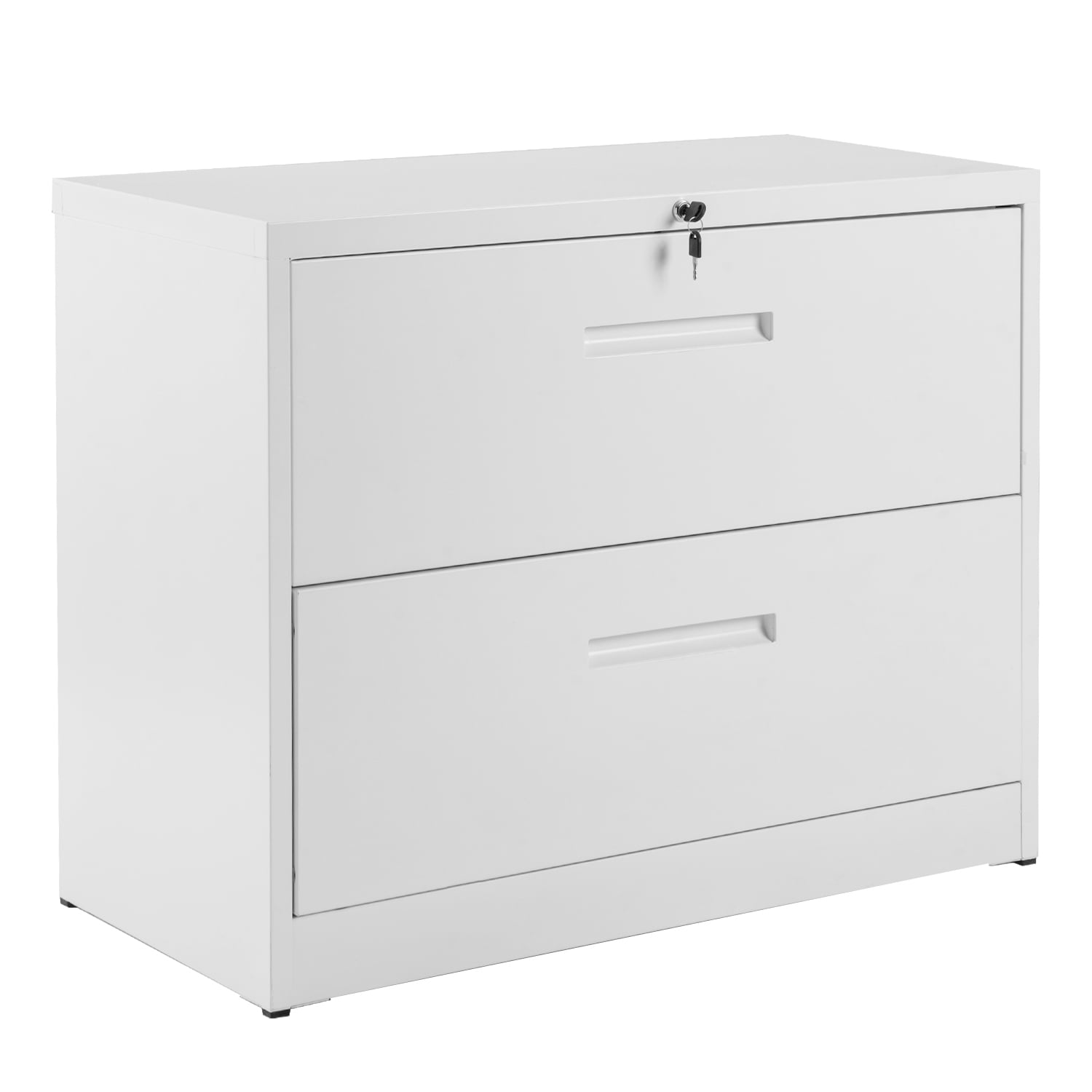 Metal File Cabinet 2 Drawer Heavy Duty Lateral File Cabinet With Lock Filing Cabinet In Home Sturdy Steel Storage Cabinet For Holding The Hanging Files Top Weight Capacity Of 220 Lbs Q1941 Walmart Com