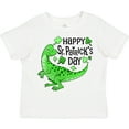 thumbnail image 3 of Inktastic Happy St. Patrick's Day Green Dinosaur Boys or Girls Toddler T-Shirt, 3 of 5