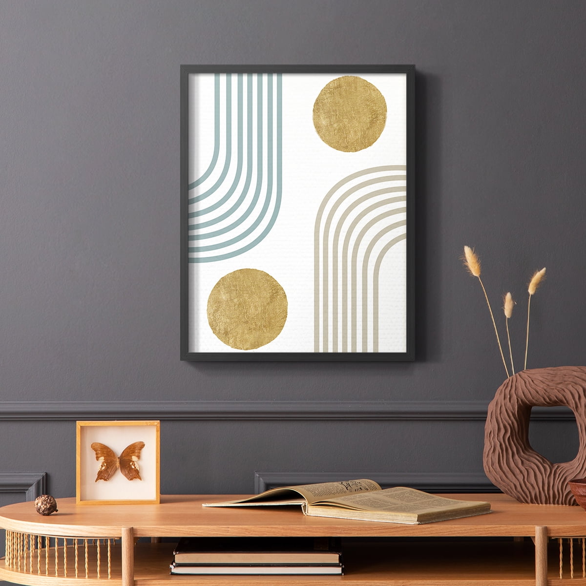 Millennium Arches in Black Solid Wood 16 x 20 Framed Print