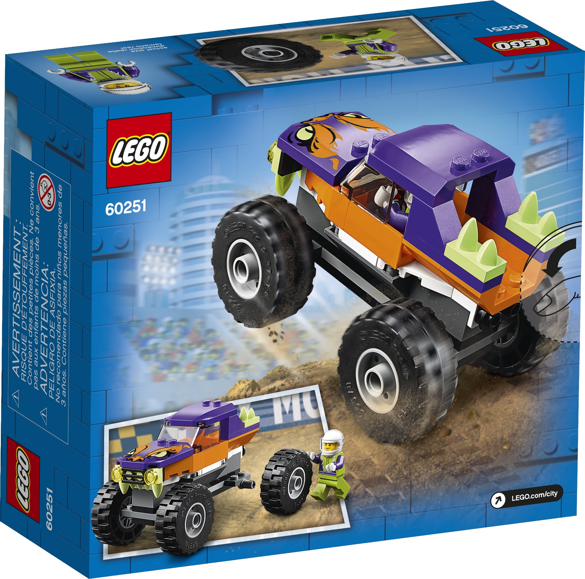 LEGO City Monster Truck Building Kit Truck Toy Car PlaySet Boys Christmas  Gift