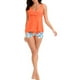 thumbnail image 3 of Conjunto de bikini sólido de contraste de pecho alto cómodo para mujer Conjuntos de traje de baño de una pieza OAVQHLG3B Store  lin121212, 3 of 3