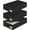 Black-3 Pack, variant on Under Bed Storage Container Bin 4 Pack, 4.5 Inch Slim Low Profile Underbed Clothes Storage Organizer for Dorm & Home, Use for Blanket and Toy Storage Box W/ Sturdy Bottom/Sides, Foldable Thick Fabric