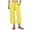 Yellow 1, variant on BLVB Summer Capri Pants for Women Wide Leg High Waist Lounge Trousers Loose Solid Color Cropped Beach Vacation Clothes with Pockets