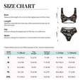 thumbnail image 2 of Kdxio Wasp Cockchafer Butterfly Print Women's 2 Piece High Waisted Wrap Spaghetti Strap Summer Swimsuit Bikini Set-XX-Large, 2 of 5