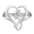 thumbnail image 3 of Auriga 925 Sterling Silver Rhodium-plated CZ Pure In Spirit Ring for Women Size- 7, 3 of 6
