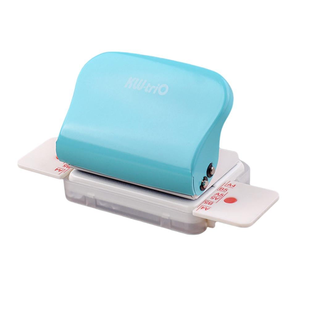 Handheld 6hole 5 Sheet Capacity Paper Punch Metal Hole Puncher Office W0V6