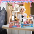 thumbnail image 6 of Faburo Wooderma Ice Cream Toy, Wooden Ice Cream Play Set, Ice Cream Set for Kids, Wooden Play Food Play Food, Pretend Play Toys, Gift for Girls Boys 3 4 5 6 Year Old, 6 of 8