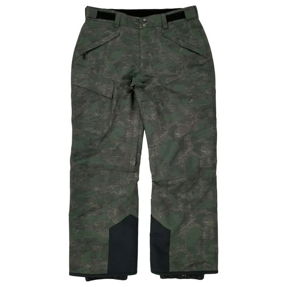 Iceburg Mens Green Camo Insulated Outdoor Ski Snow Snowboard Pants Large