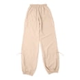 thumbnail image 5 of JJHGVB Cargo Pants Women High Waisted Pants Spring And Summer Solid Printed Casual Wide Leg Cotton And Linen Explosion Loose Pants Female Wide Leg Pants Woman Baggy Pants Khaki XS, 5 of 7