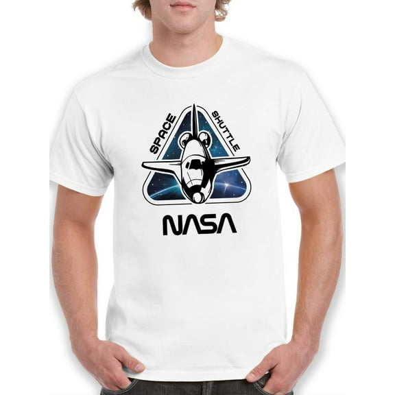 NASA Space Shuttle Sign T-Shirt Men -NASA Designs, Male Medium