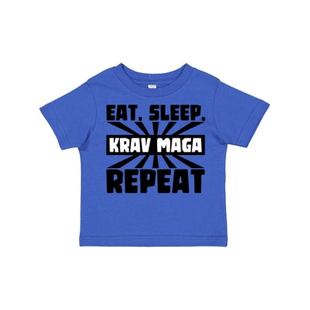 

Inktastic Eat Sleep Krav Maga Repeat Gift Toddler Boy or Toddler Girl T-Shirt