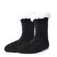 thumbnail image 1 of Calcetines de piso con forro polar mullido NEGRO, 1 of 3
