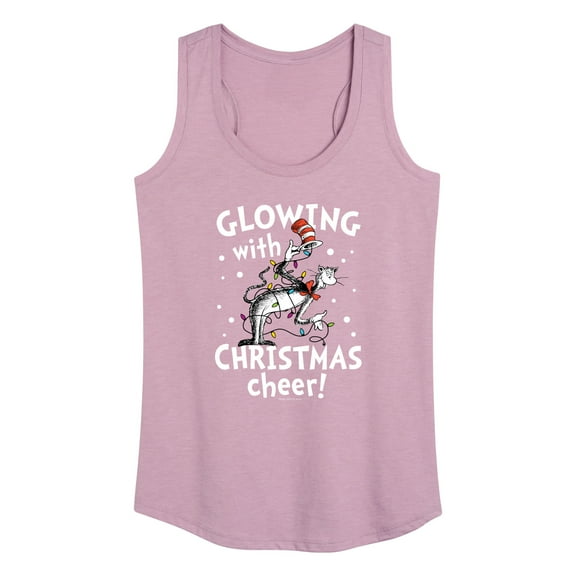 The Cat in the Hat - Glowing Christmas Cheer - Women's Racerback Tank Top