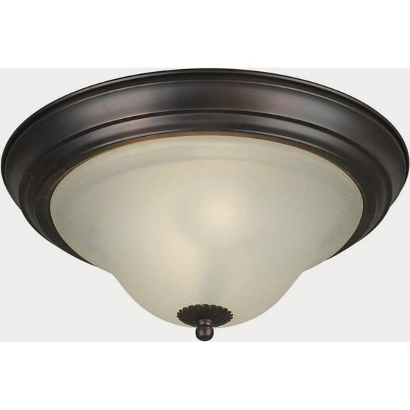 Forte Lighting 20026-02 Energy Efficient Fluorescent 13.25Wx6h Indoor Flushmount Ceiling